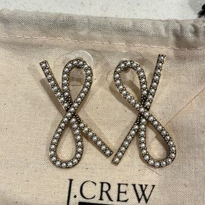 J Crew bow earrings